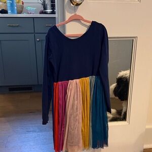 Hanna Anderson Rainbow Long Sleeve Kids Dress